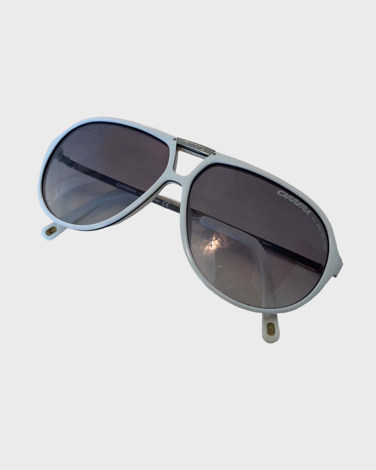 Vintage White Carrera Sunglasses