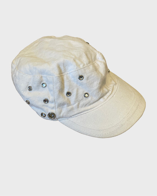 Vintage Studded Military Cap