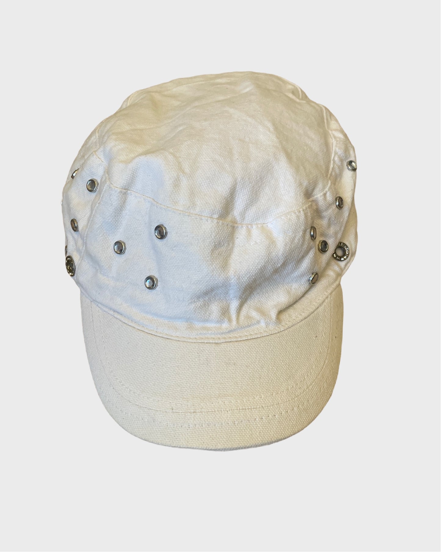 Vintage Studded Military Cap