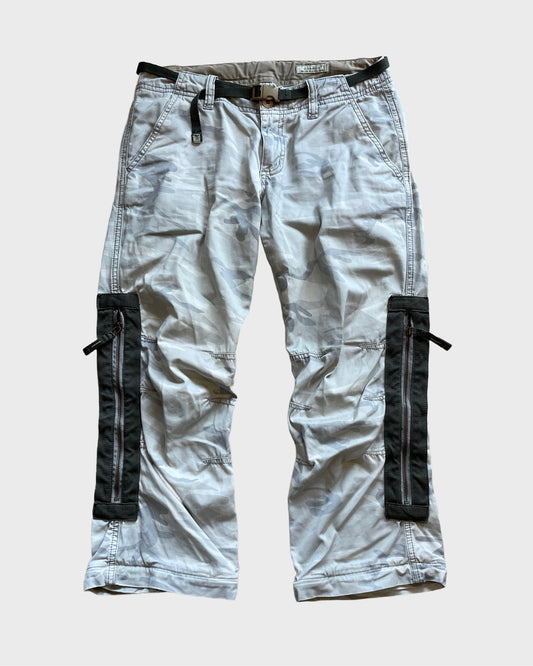 Vintage Military Camouflage Capri Pants