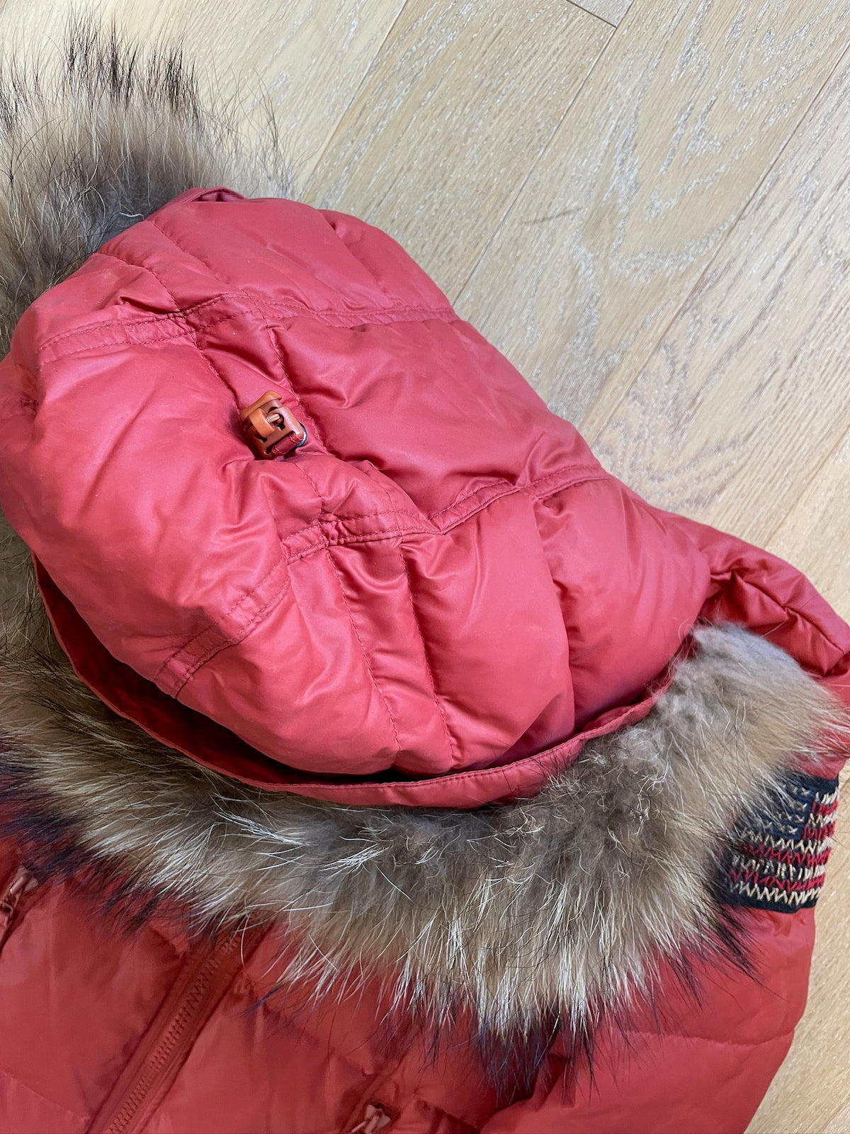 True Religion Fur Puffer Jacket