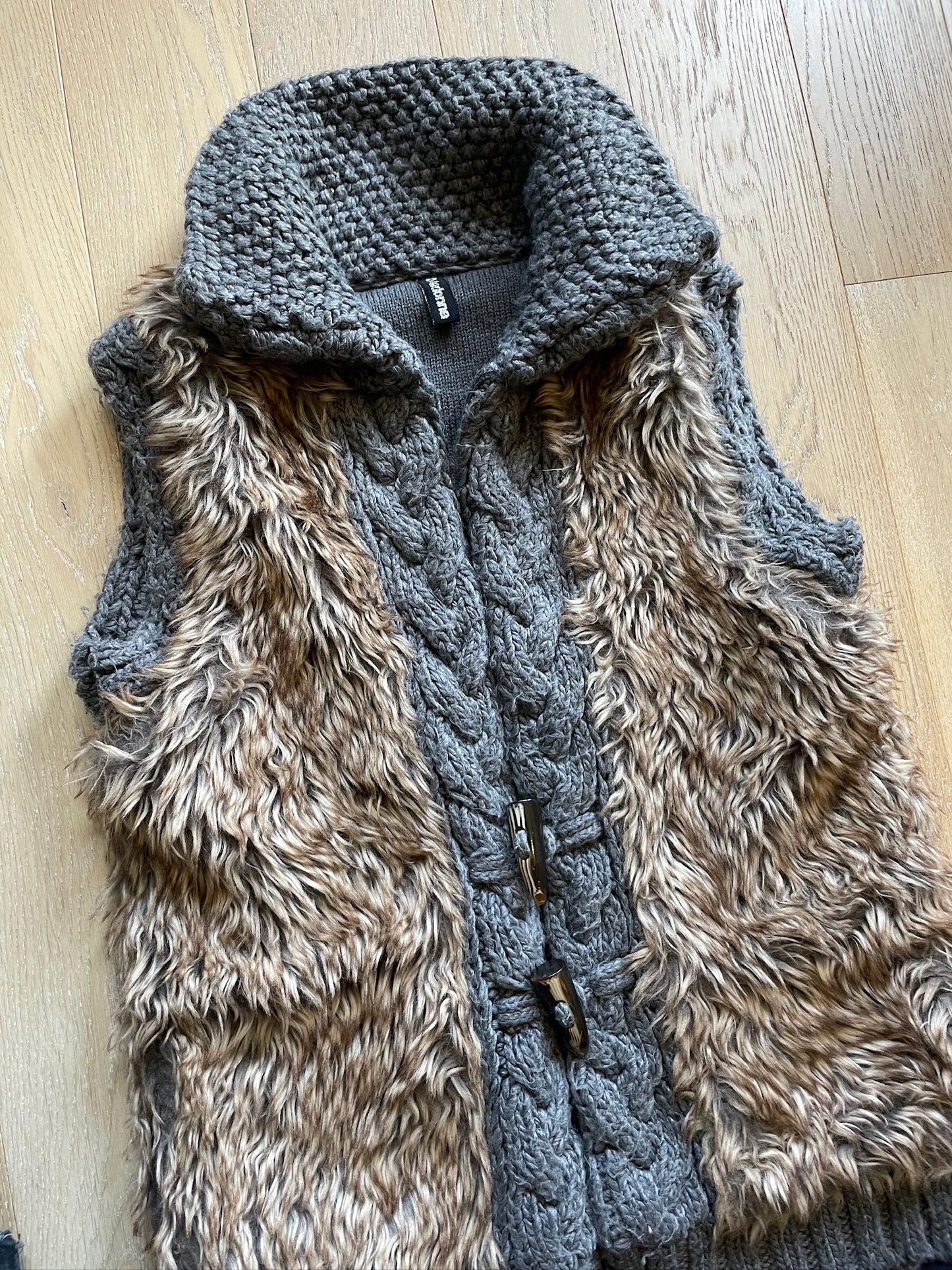 Vintage Fur Knit Vest