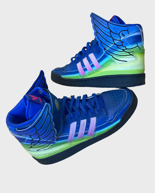 Adidas x Jeremy Scott Forum Motorsport Wings 4.0 Blue Gradient