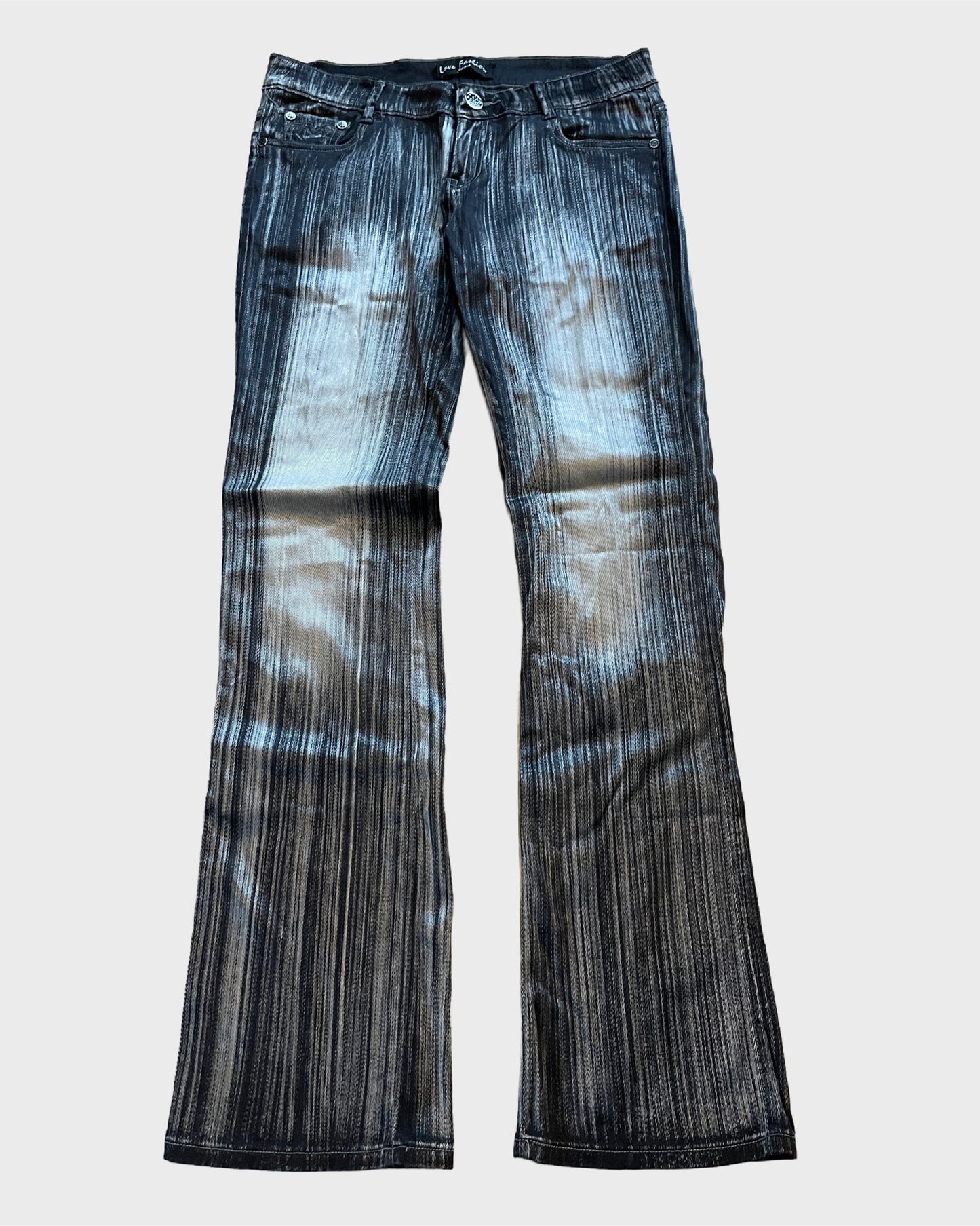 Vintage Printed Striped Pants
