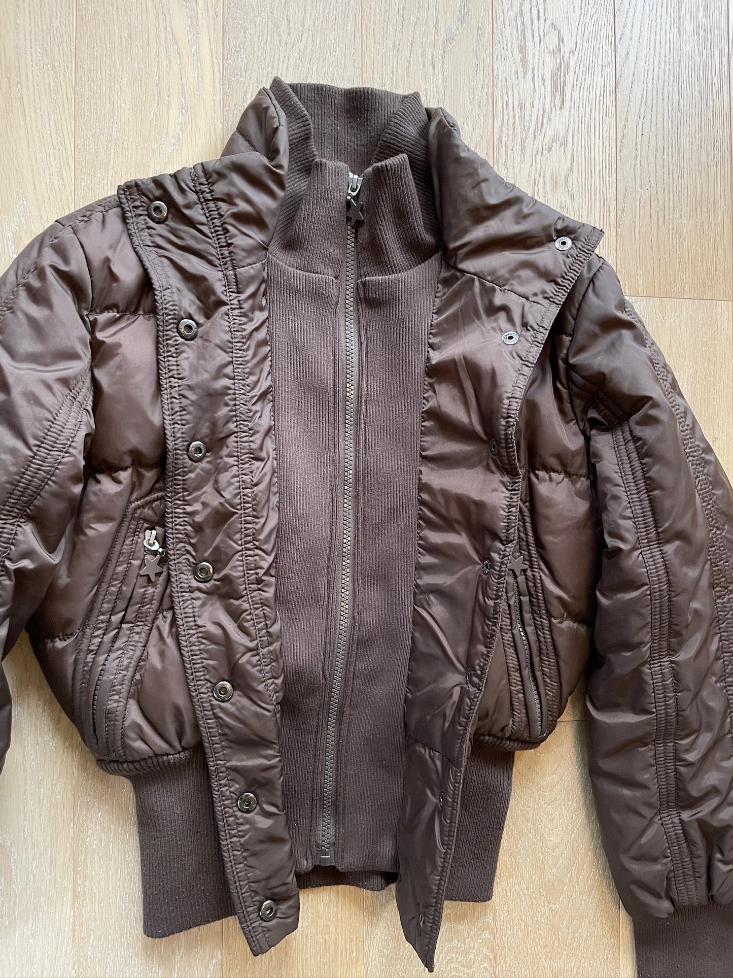 Vintage Cropped Puffer Jacket