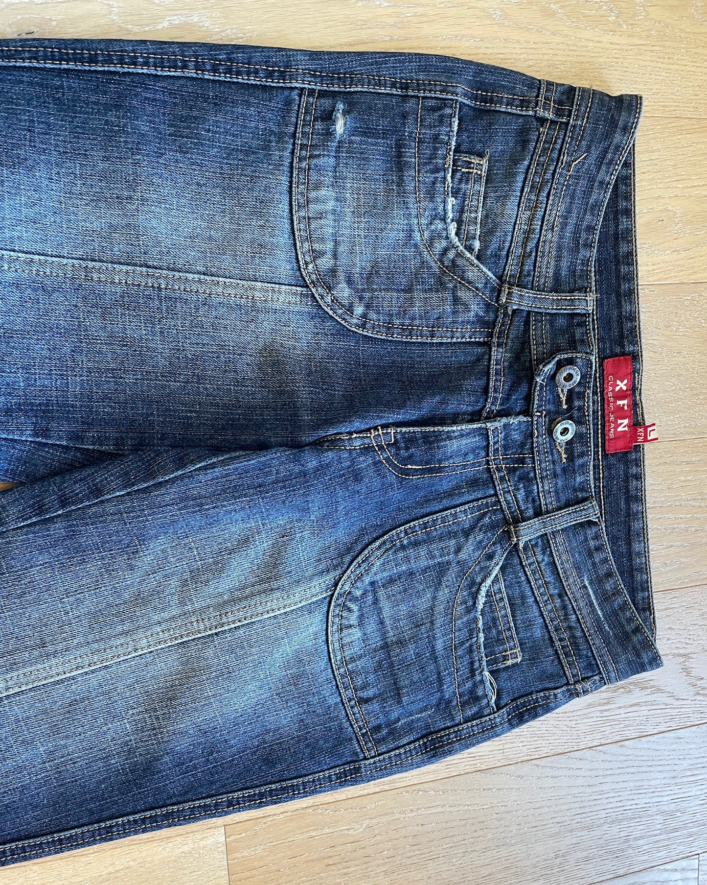 Vintage Low Waist Denim Jeans