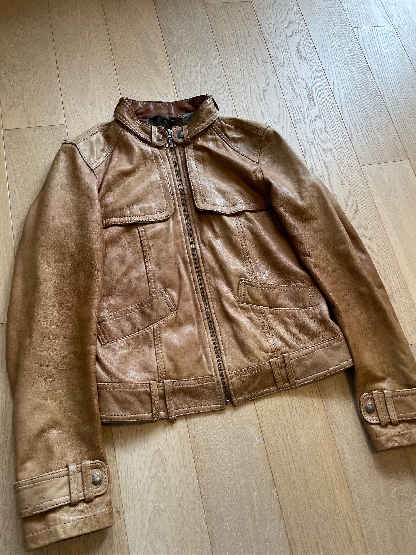 Vintage Biker Leather Jacket