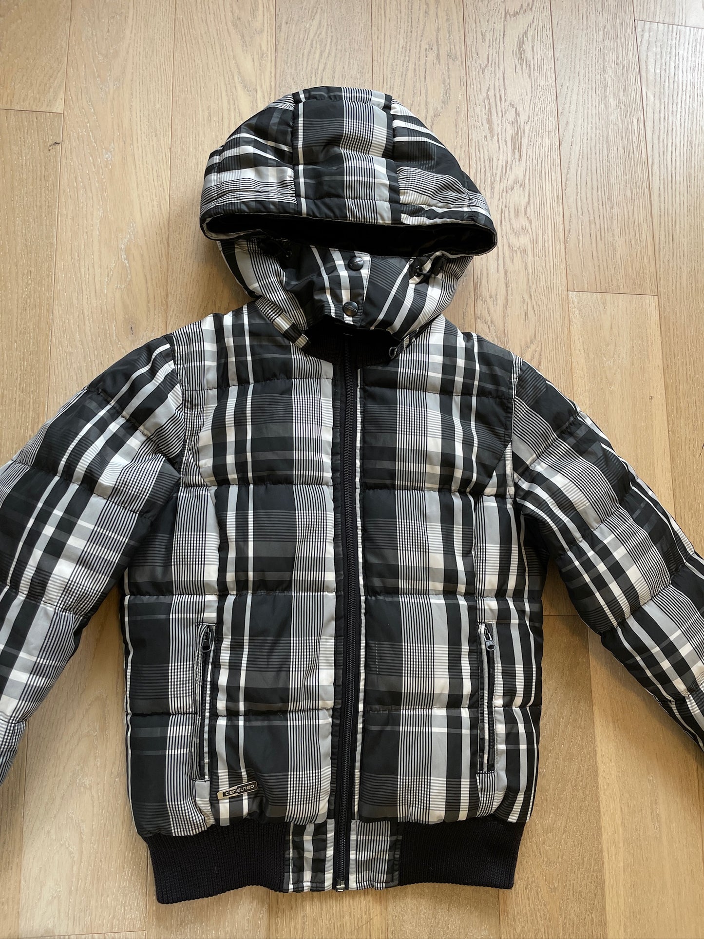 Vintage Plaid Puffer Jacket