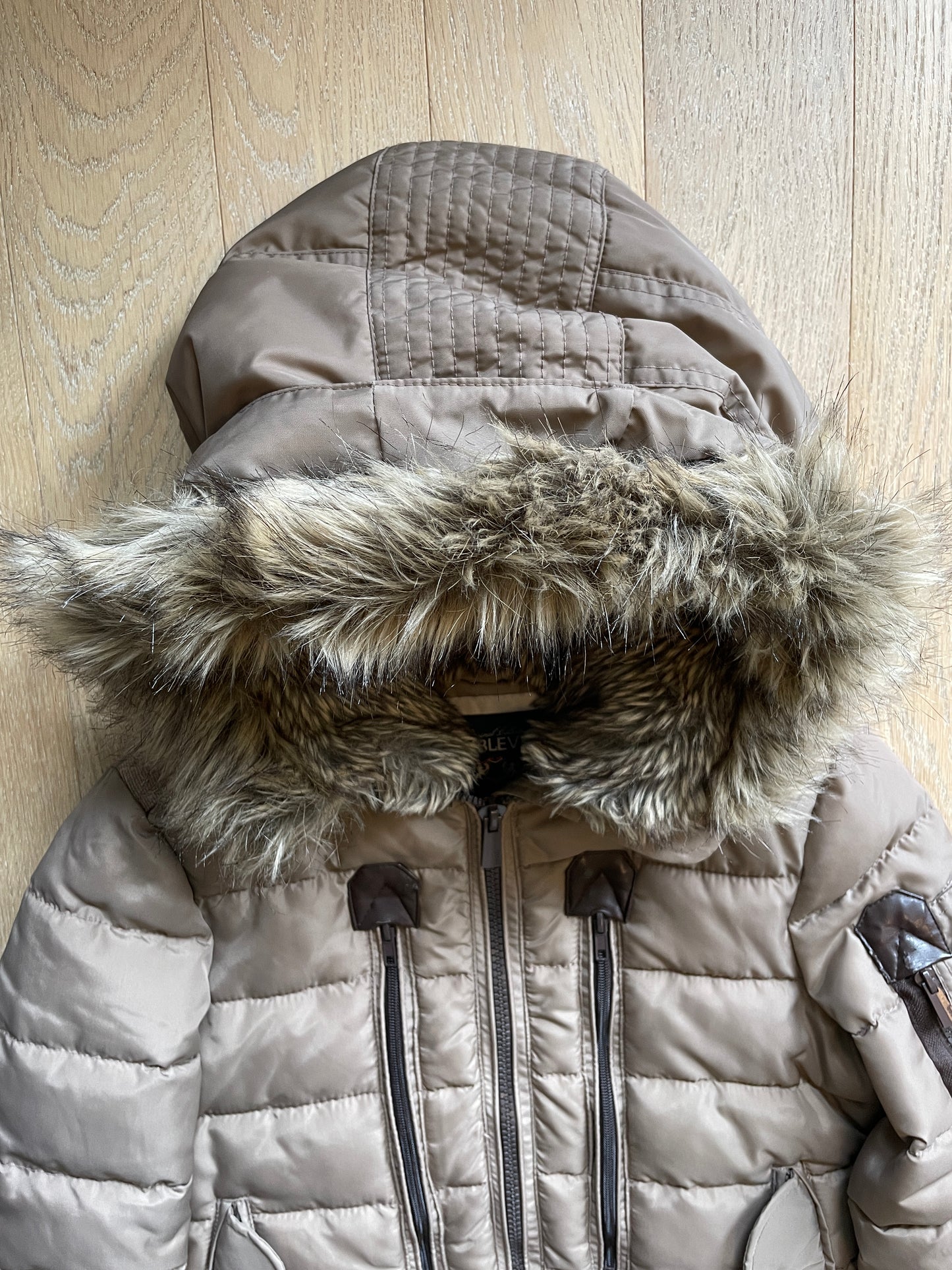 Vintage Military Fur Winter Jacket