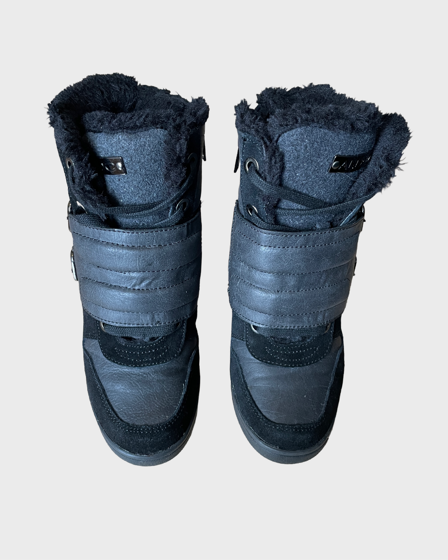 Vintage Fur Heel Sneaker