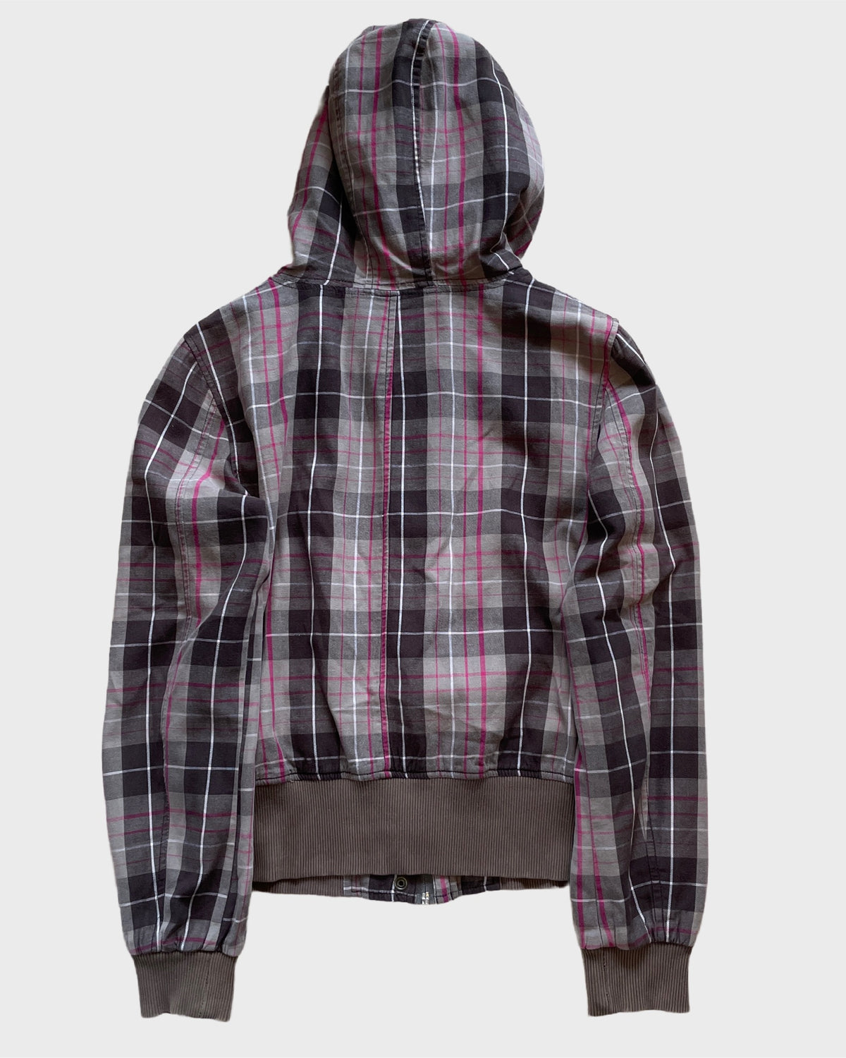 Plaid Hooded Jacket