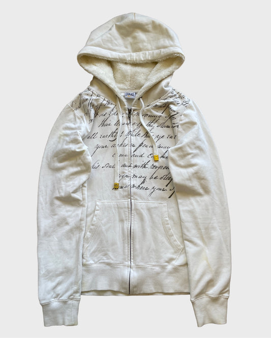 Vintage Love Letter Fur Hoodie