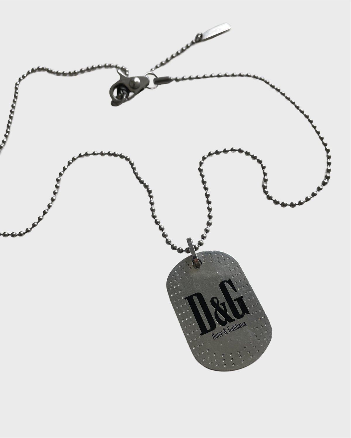 Dolce&Gabbana Logo Dog Tag Necklace