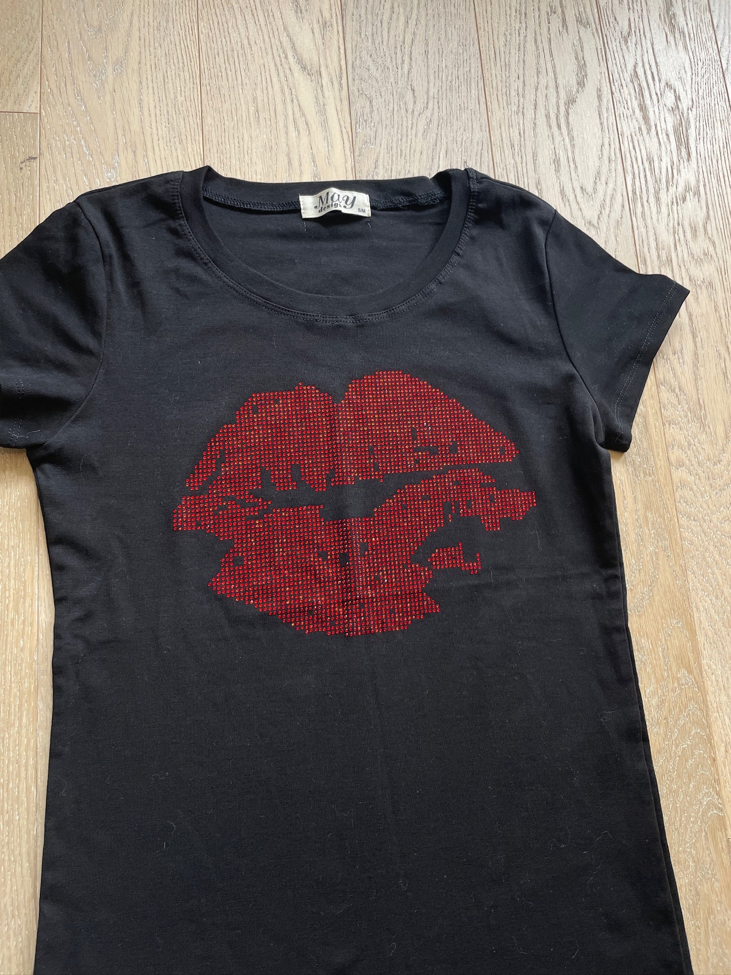 Vintage Studded Kiss Shirt