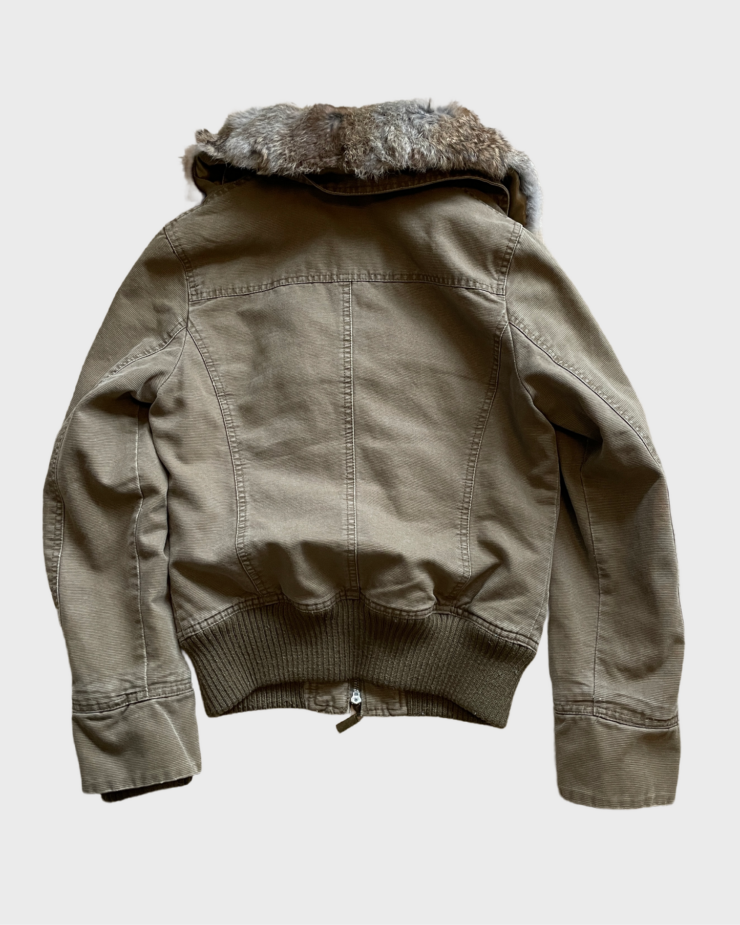 Vintage Military Fur Jacket