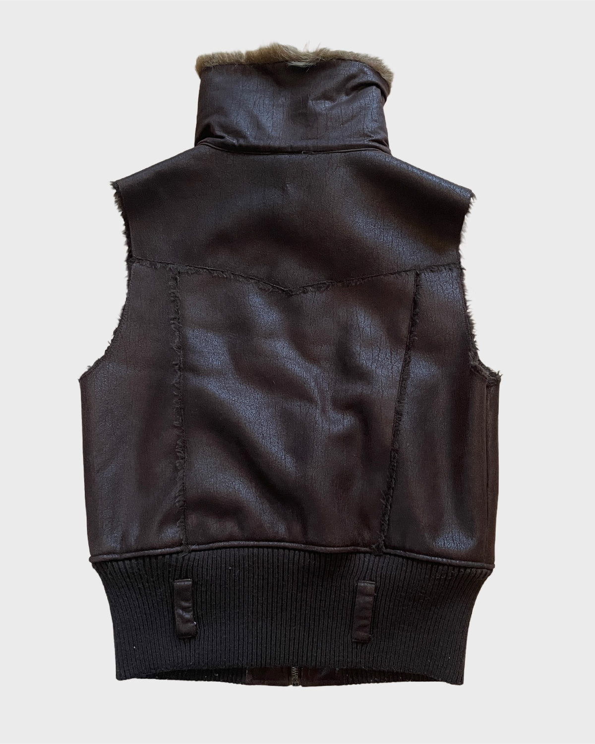 Fur Leather Vest