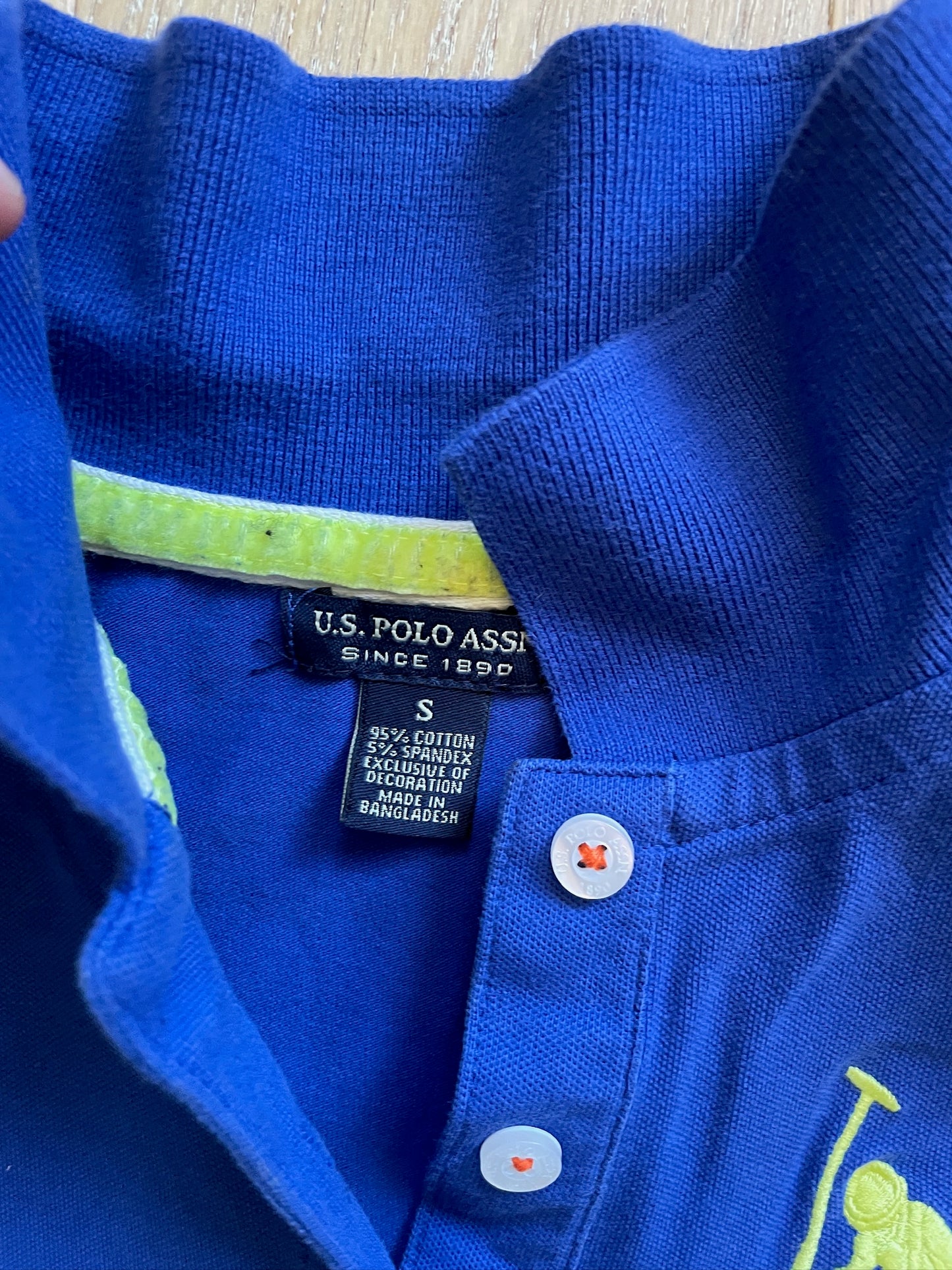 Vintage USPA Polo with Neon Accents