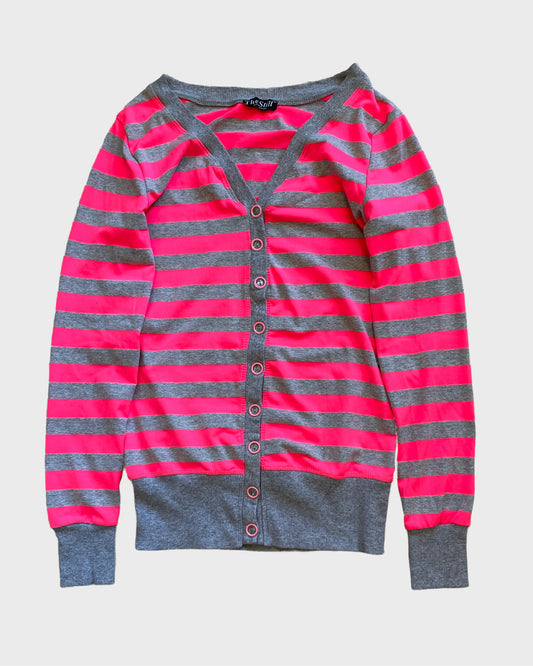 Vintage Striped Neon Cardigan