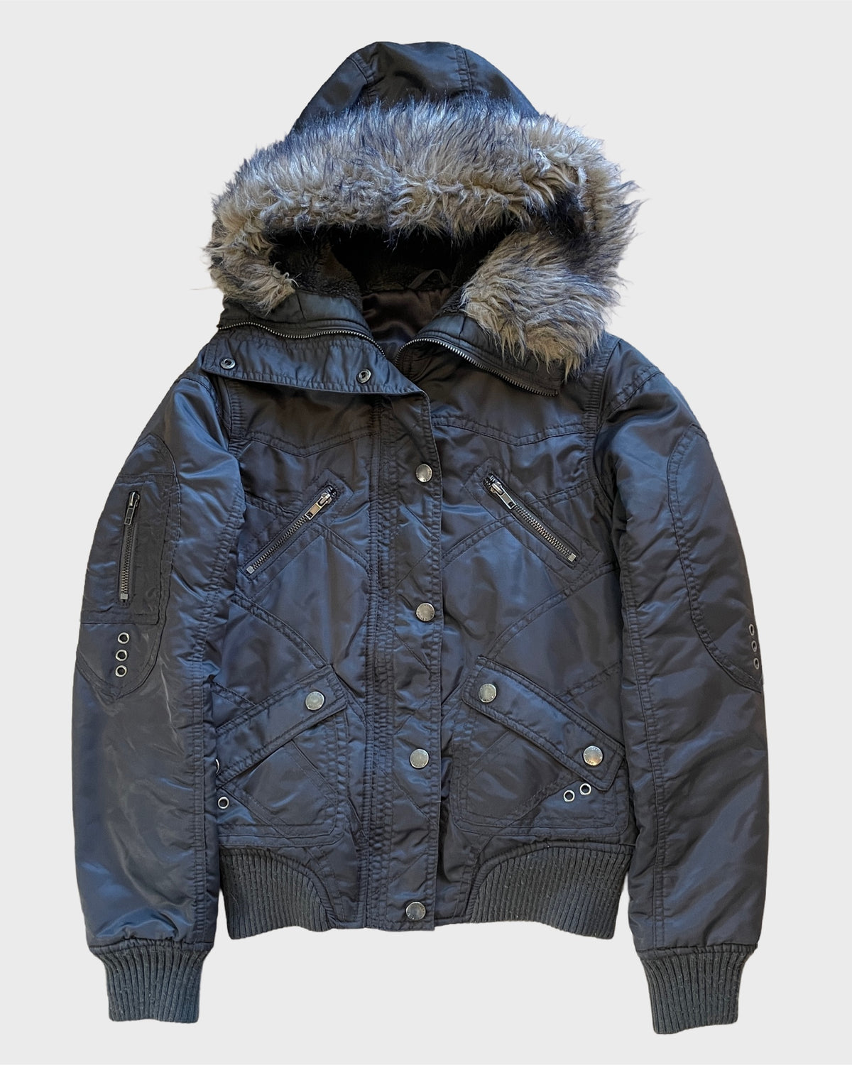 Fur Bomber Jacket