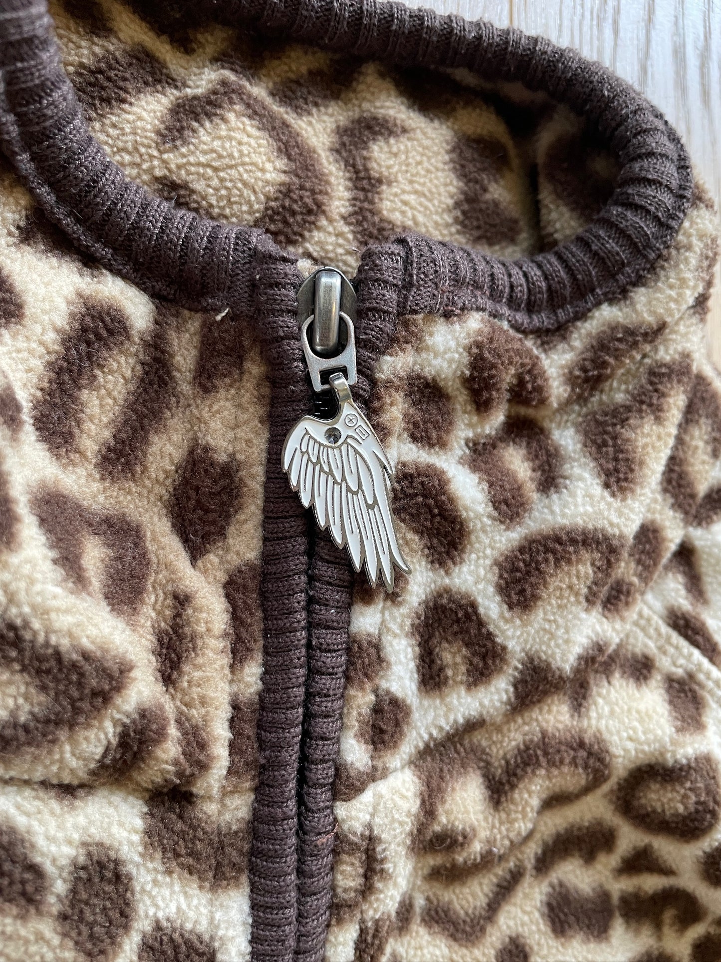 Vintage Leopard Fleece Jacket