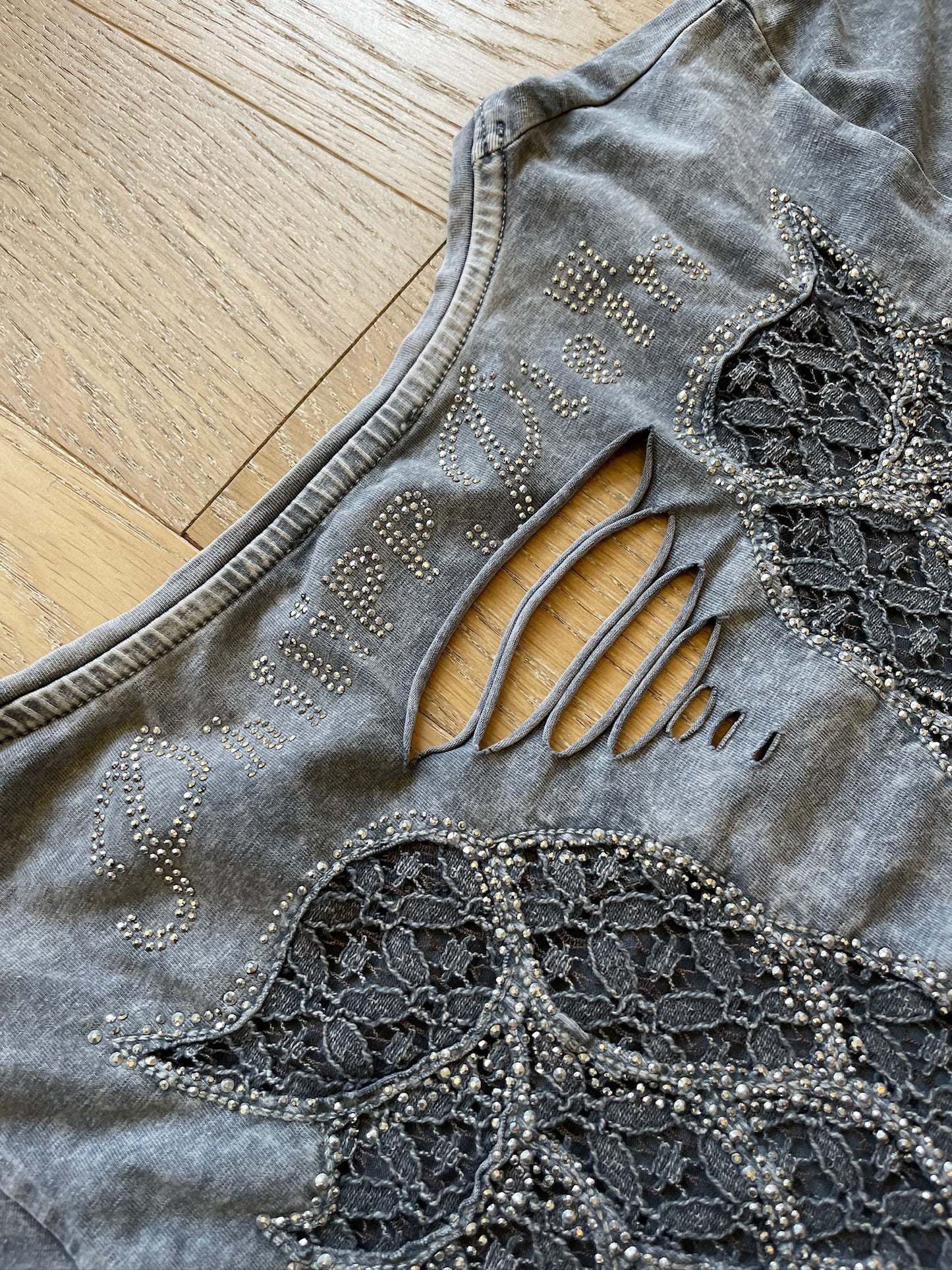Vintage Studded Wing Top