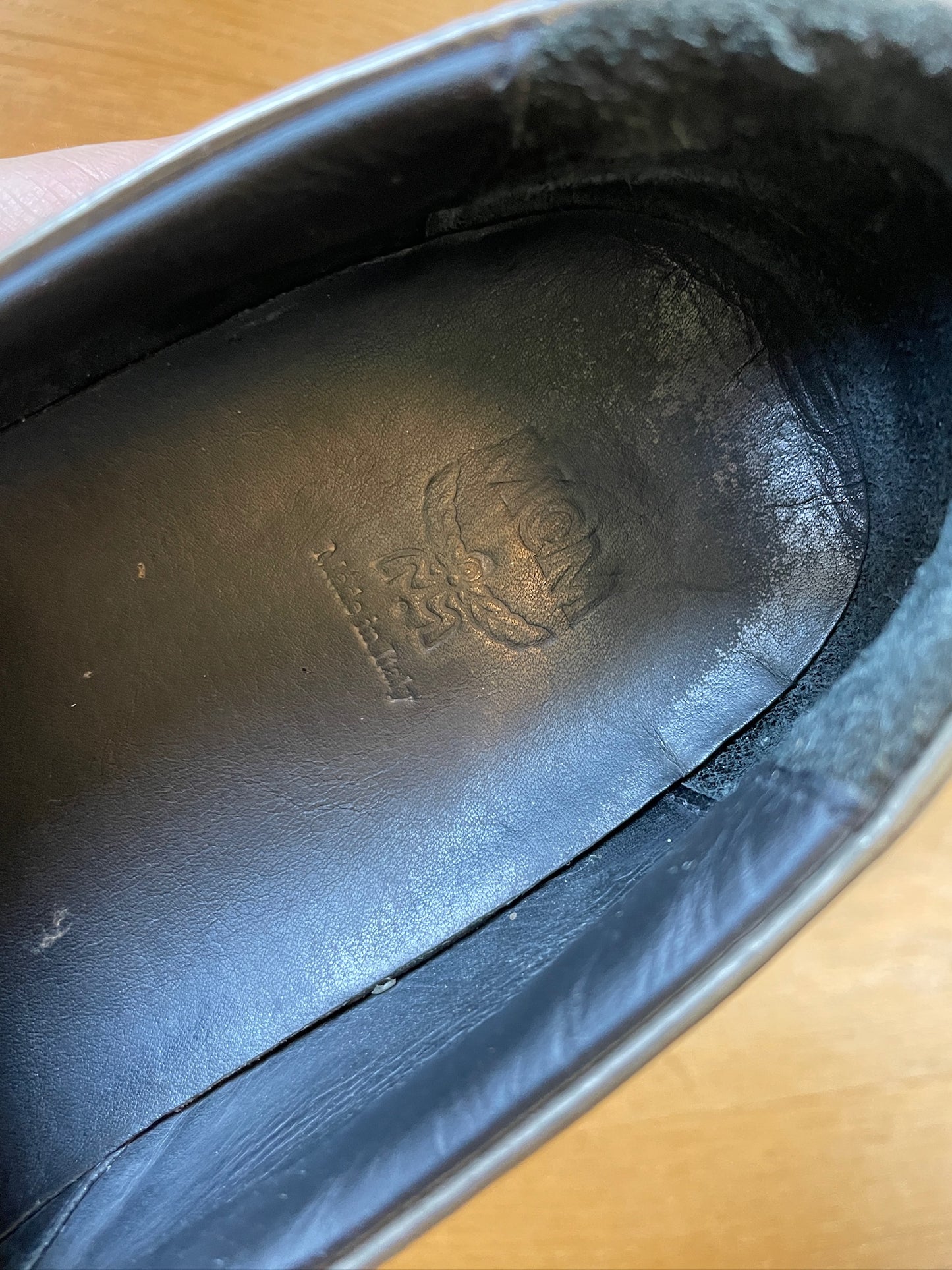 Vintage MCM Leather Slip-Ons