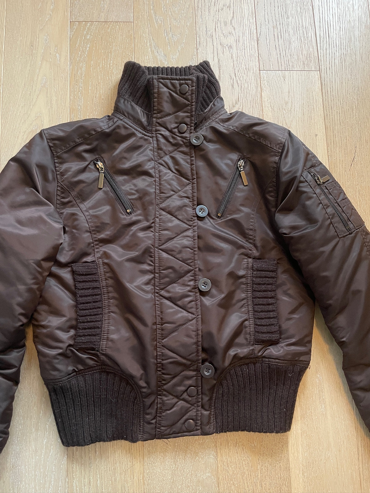 Cropped Bomber Jacket