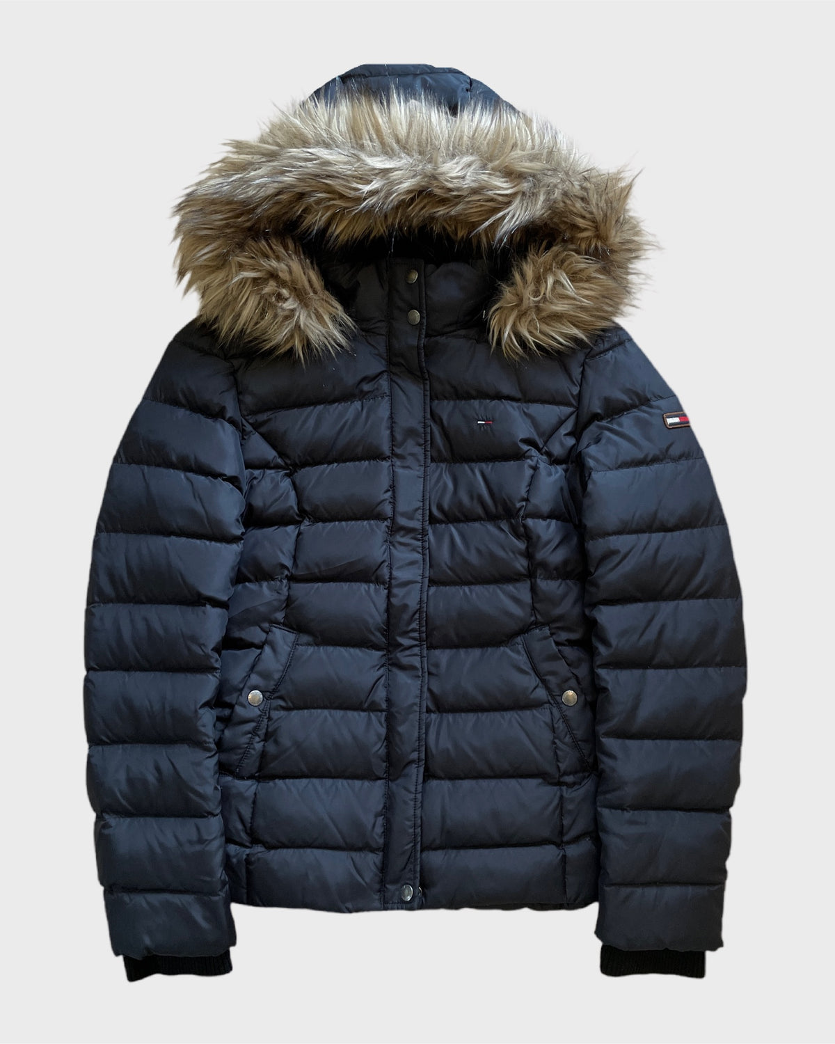 Vintage Tommy Hilfiger Fur Puffer Jacket