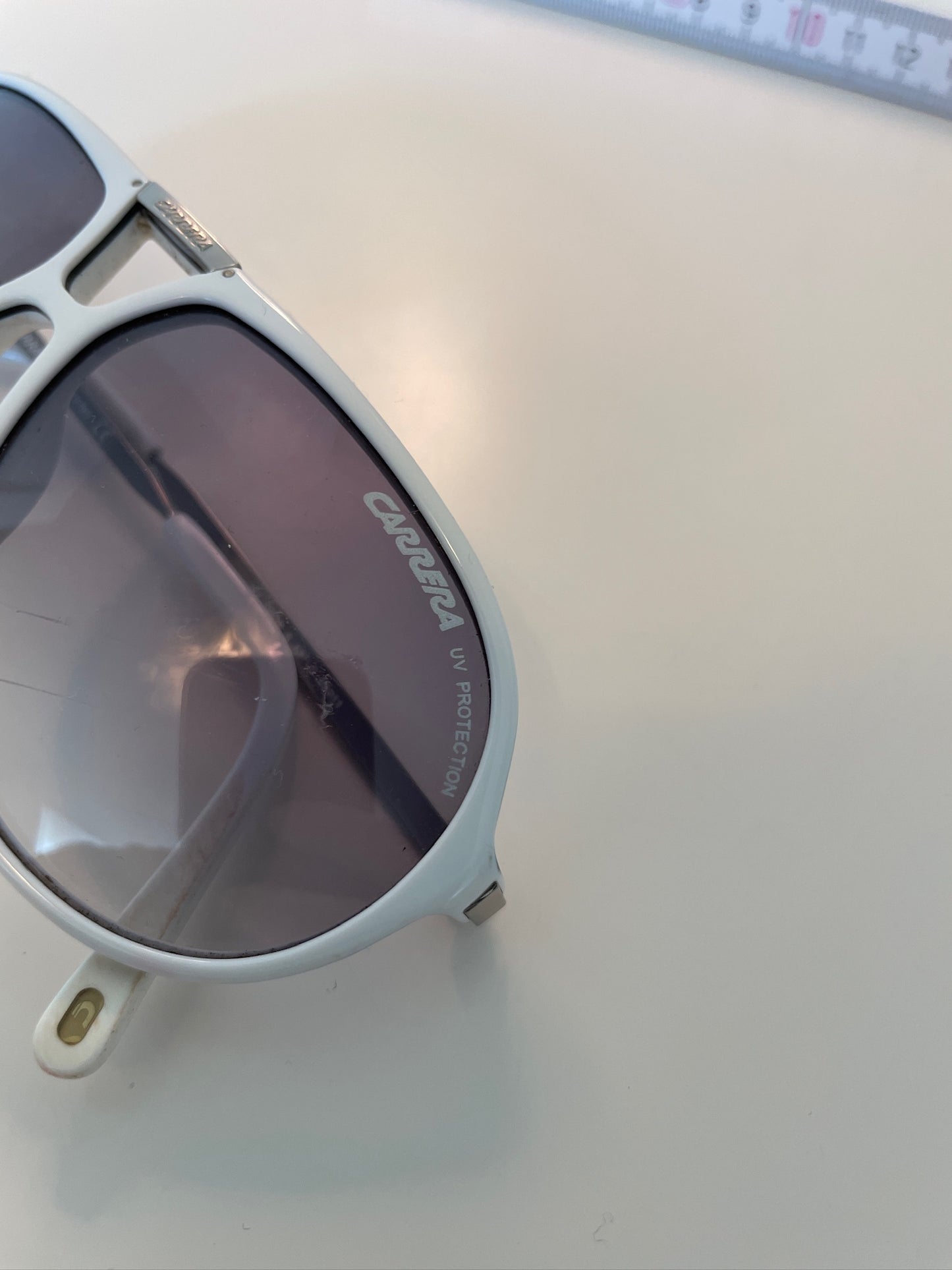 Vintage White Carrera Sunglasses