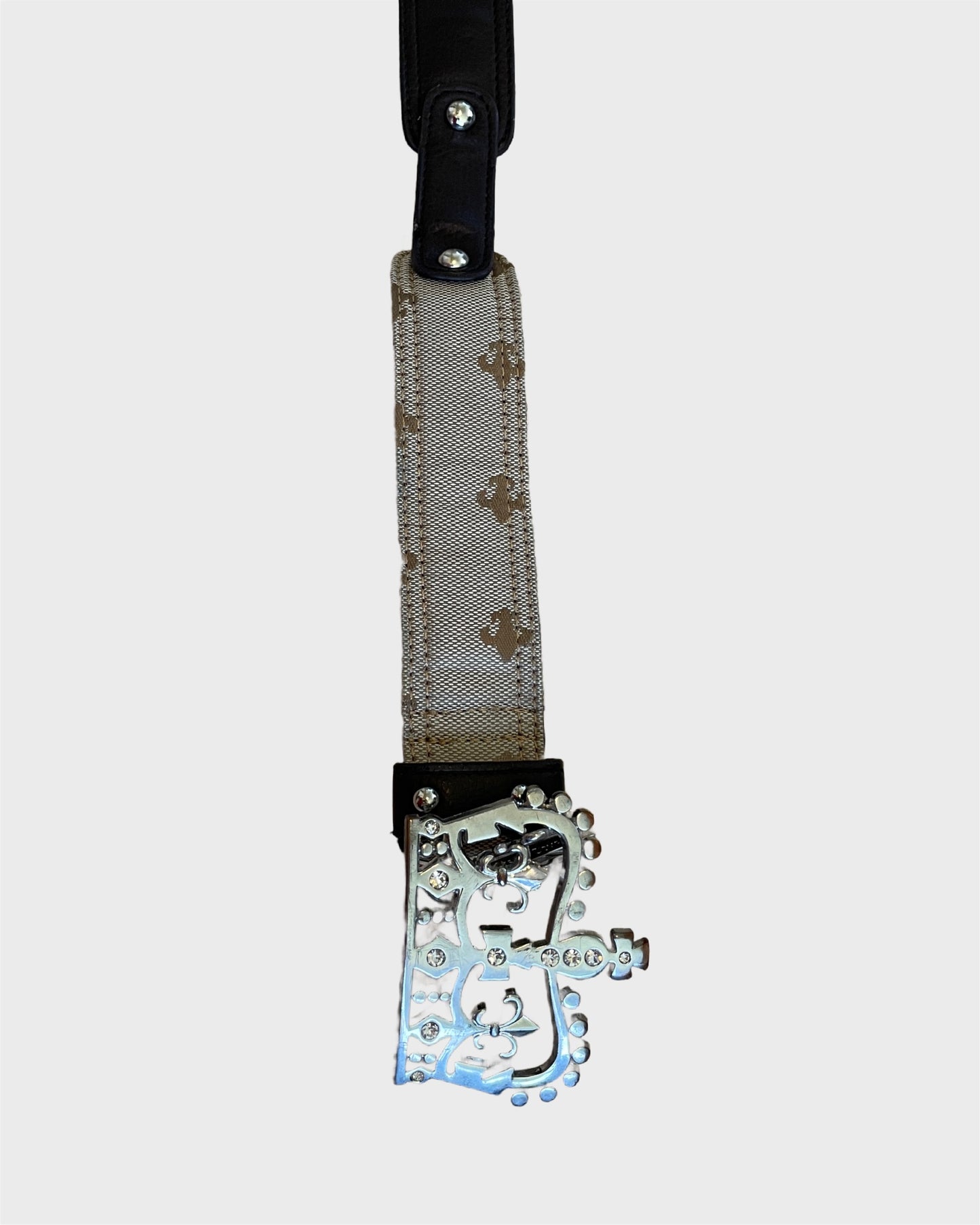 Vintage Studded Crown Belt