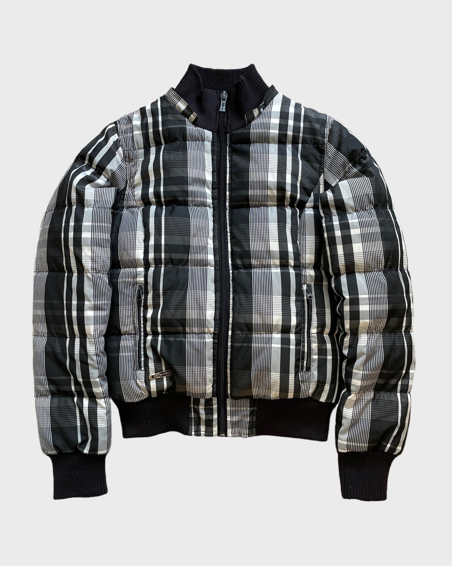 Vintage Plaid Puffer Jacket