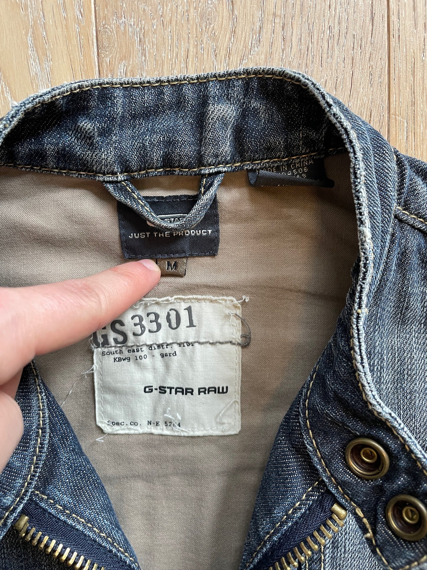 Vintage G-Star RAW Biker Denim Jacket
