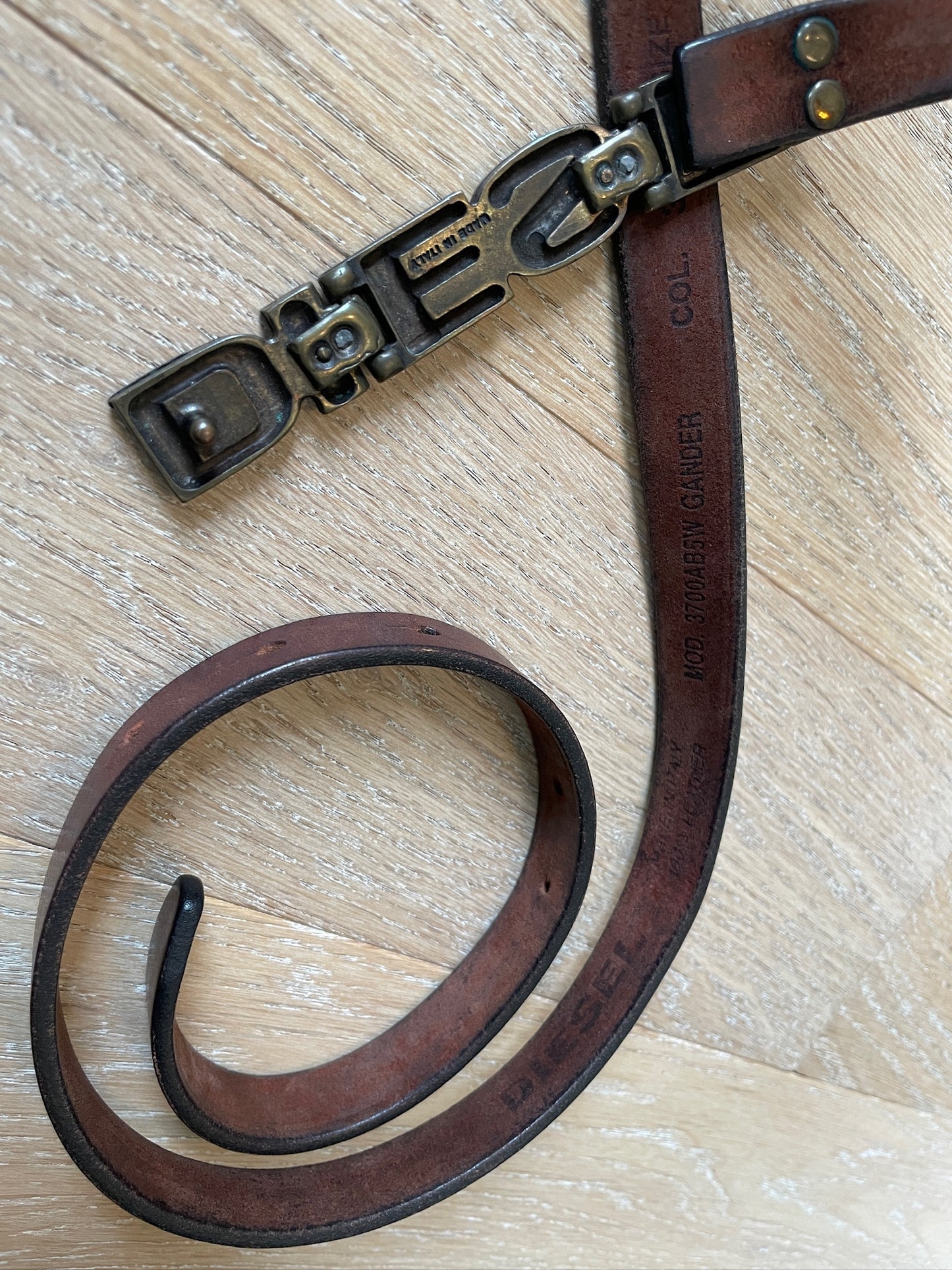 Vintage Diesel Logo Belt