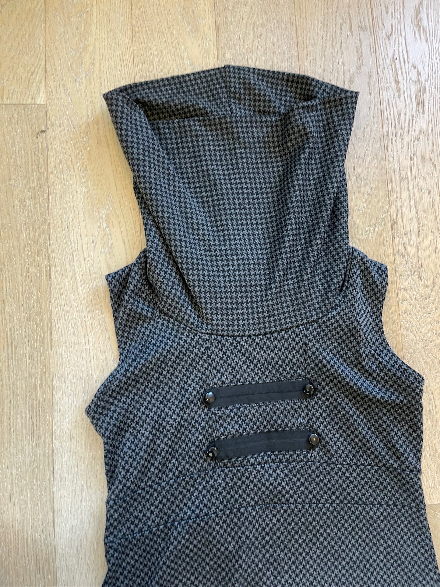 Vintage High Collar Napoleon Top