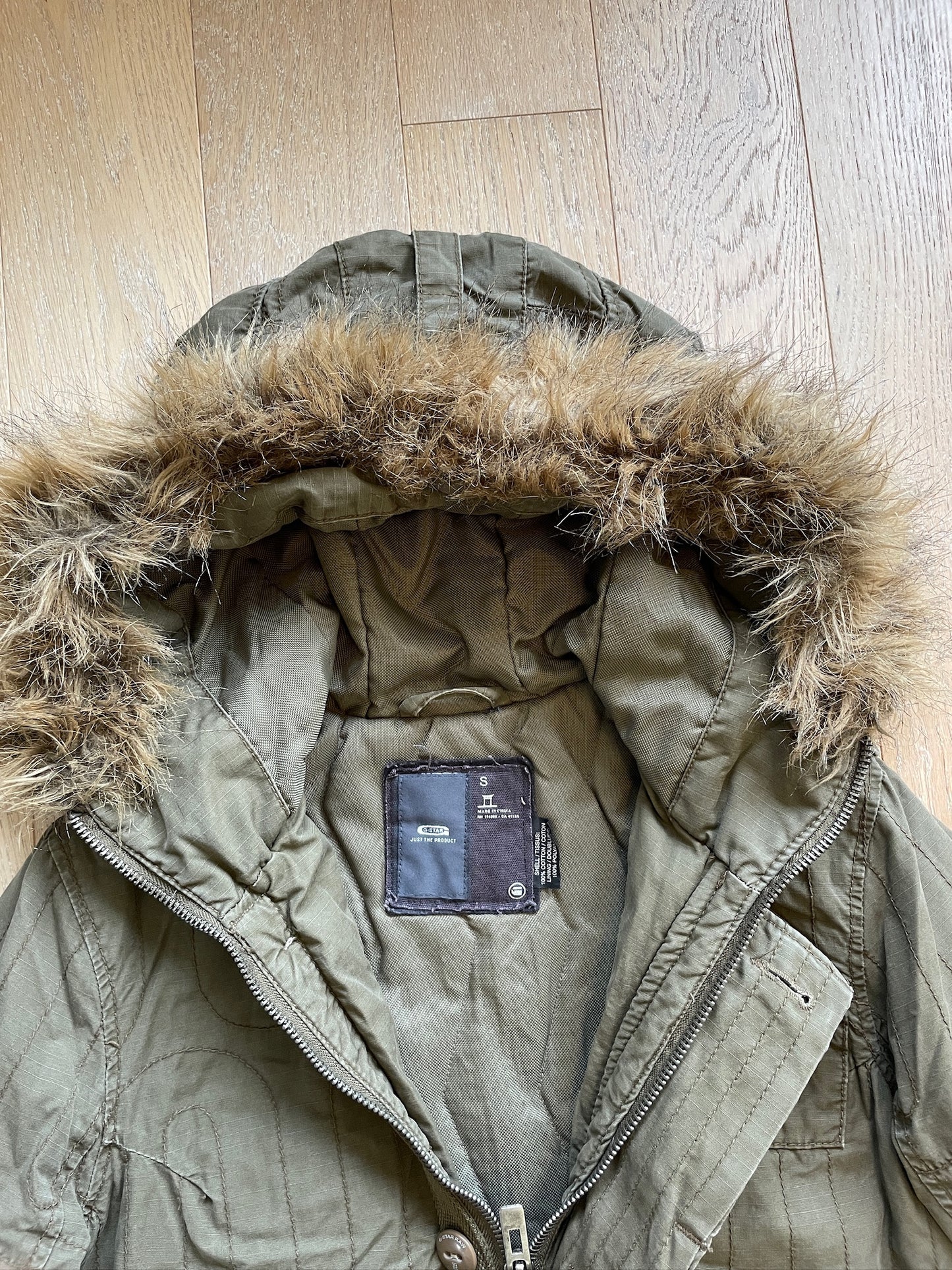 Vintage G-Star RAW Military Fur Jacket