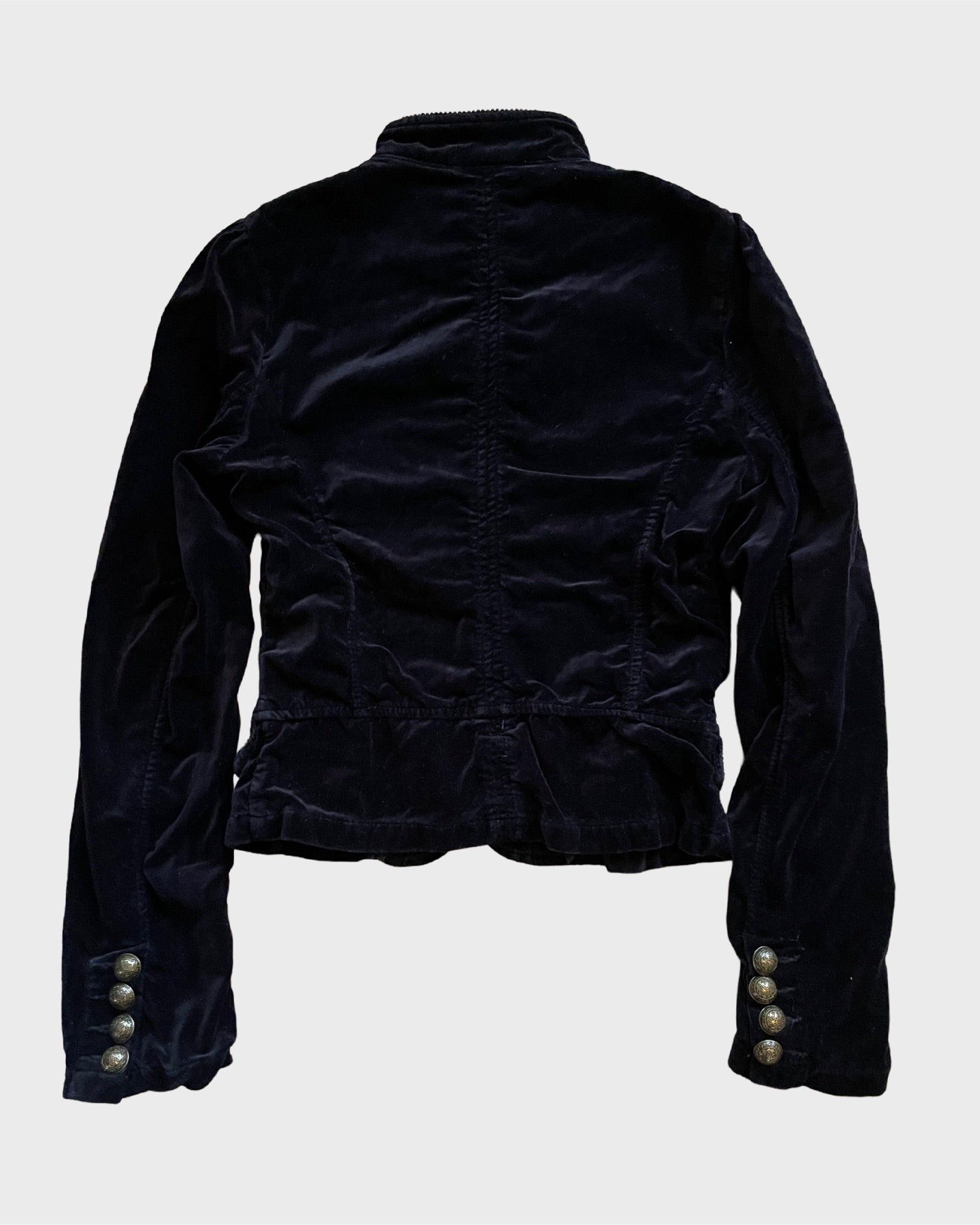 Vintage Velour Napoleon Jacket – on57th Vintage Velour Napoleon Jacket – on57th