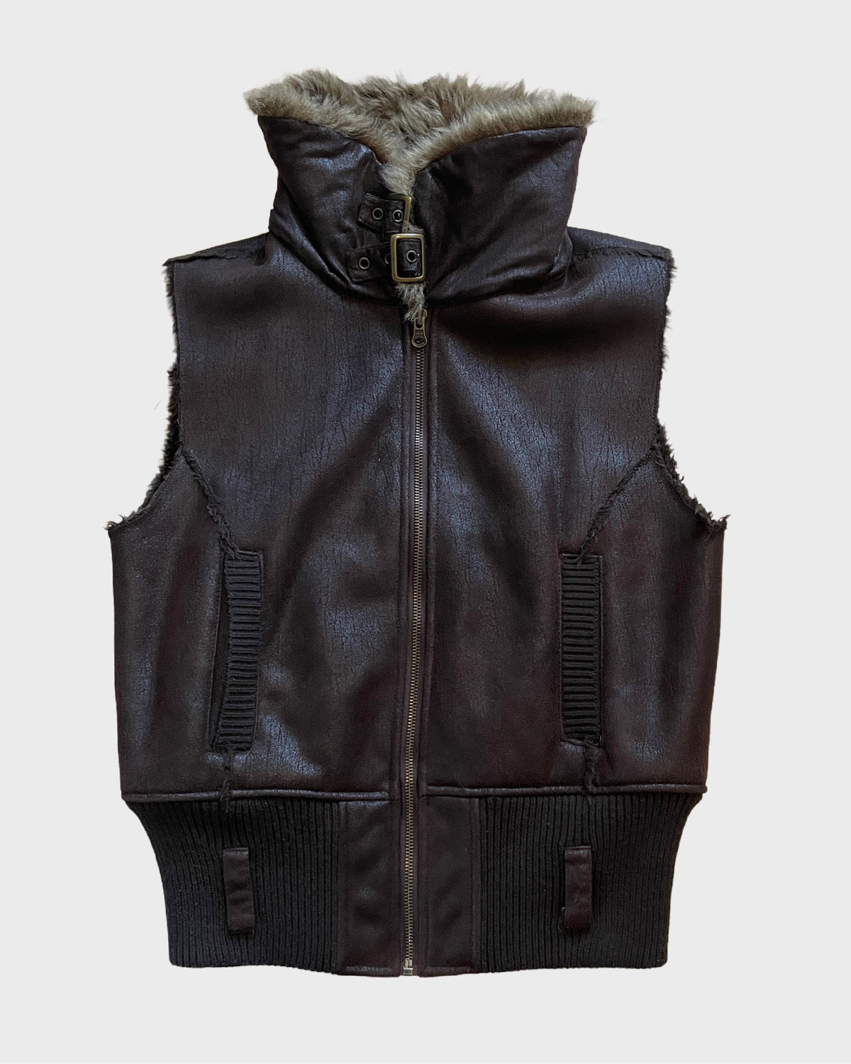 Fur Leather Vest