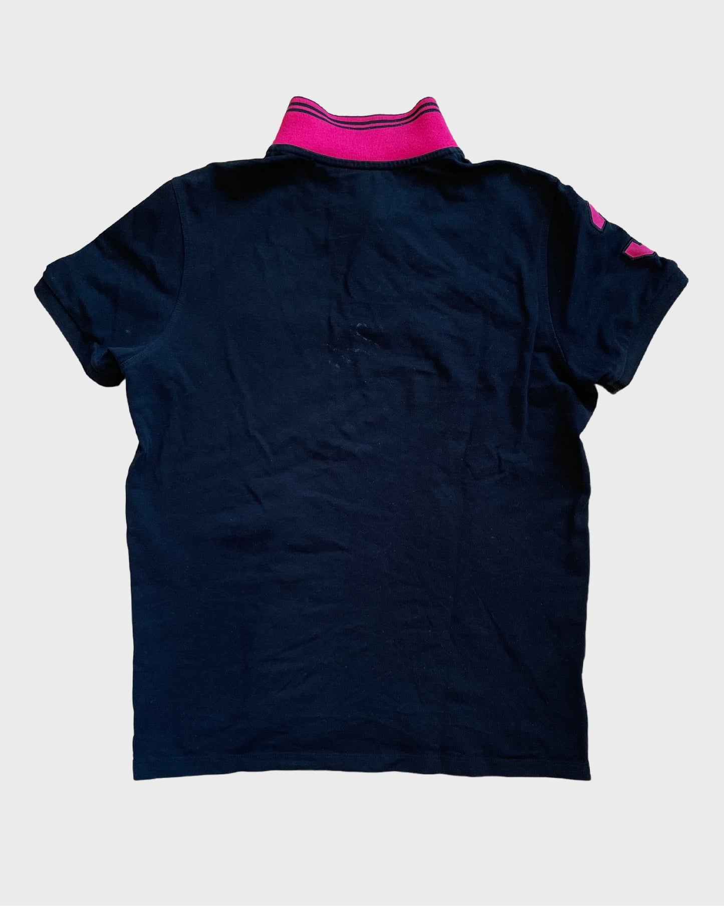 Vintage USPA Polo with Neon Pink Details
