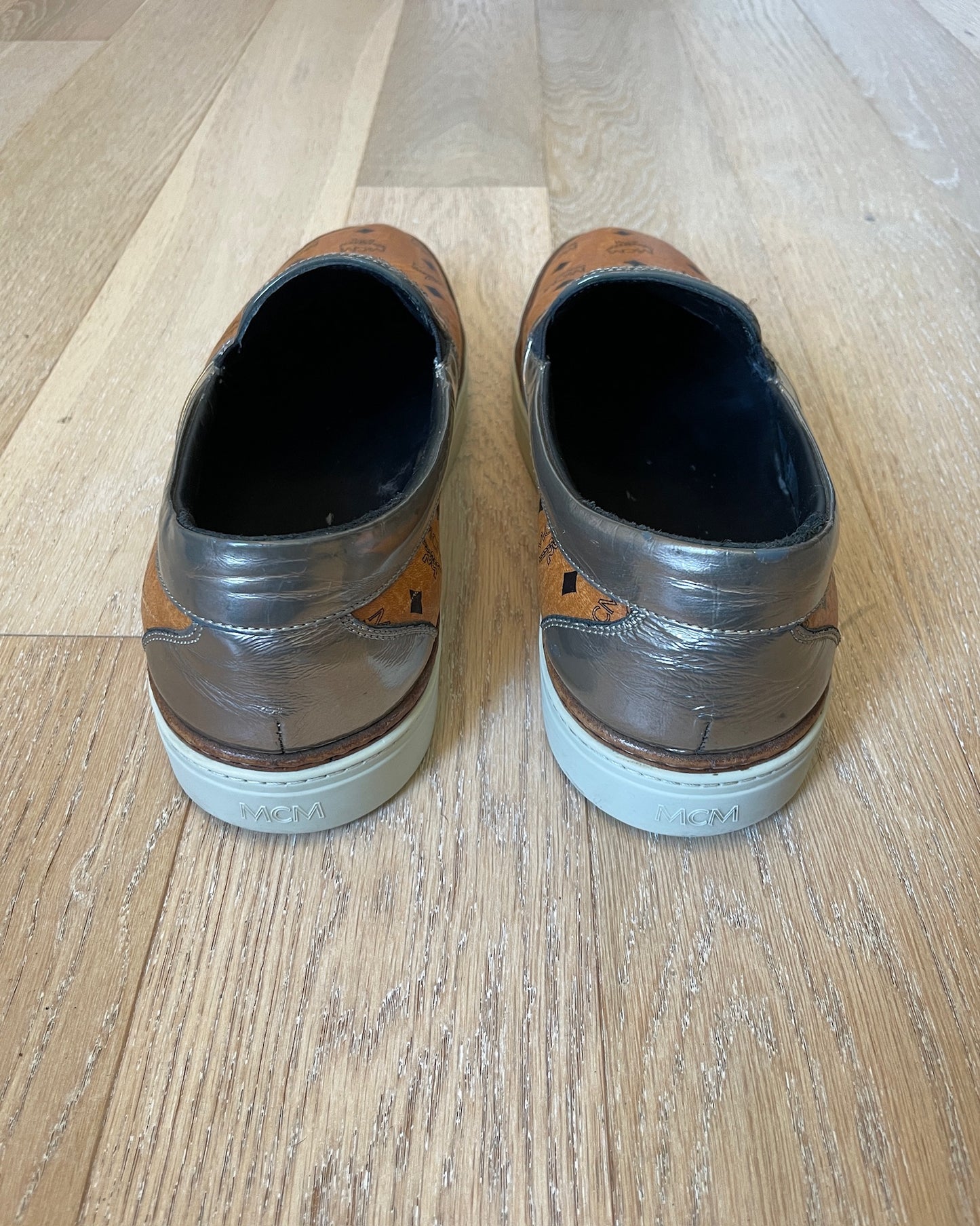 Vintage MCM Leather Slip-Ons