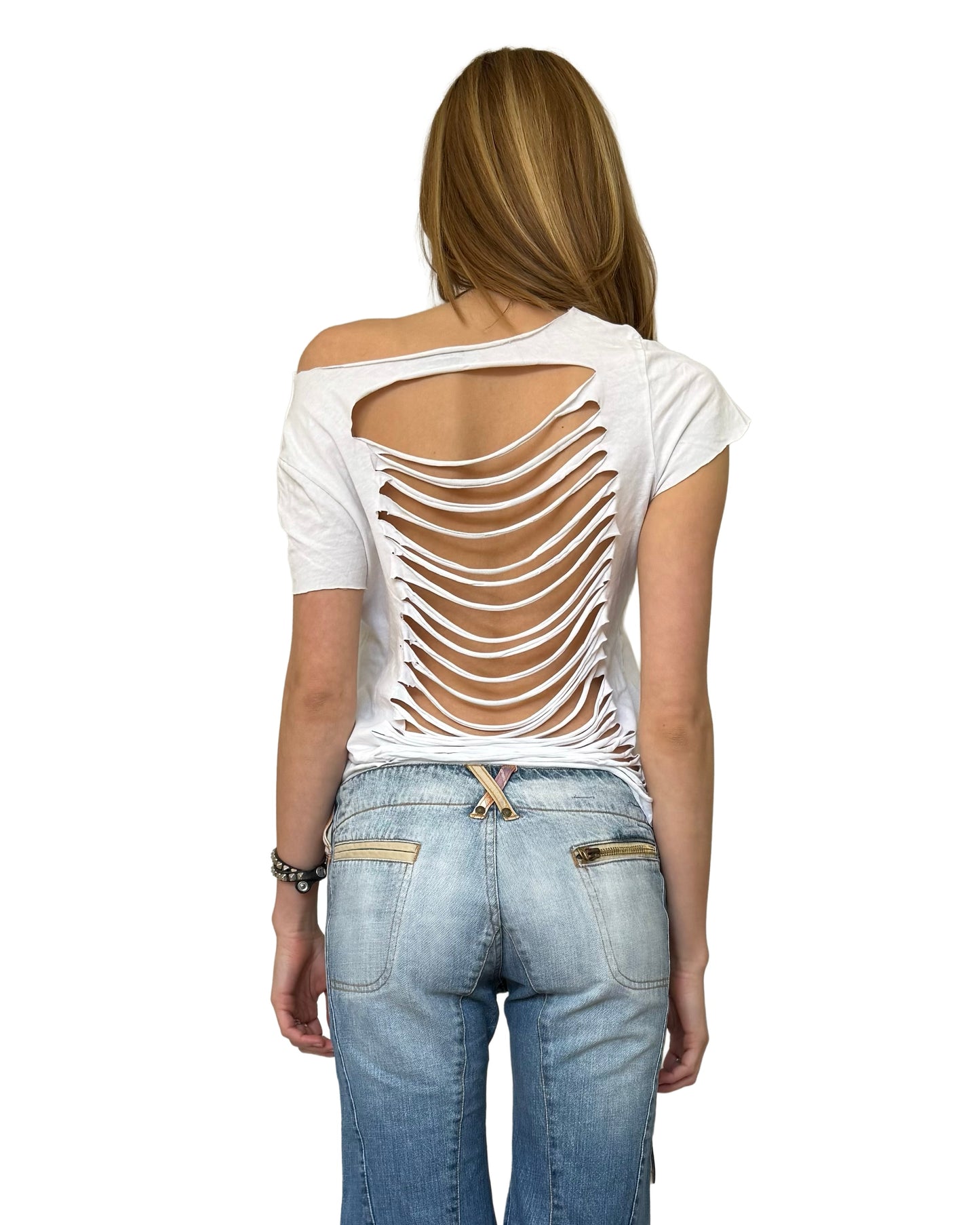 Vintage Ripped Back T-Shirt
