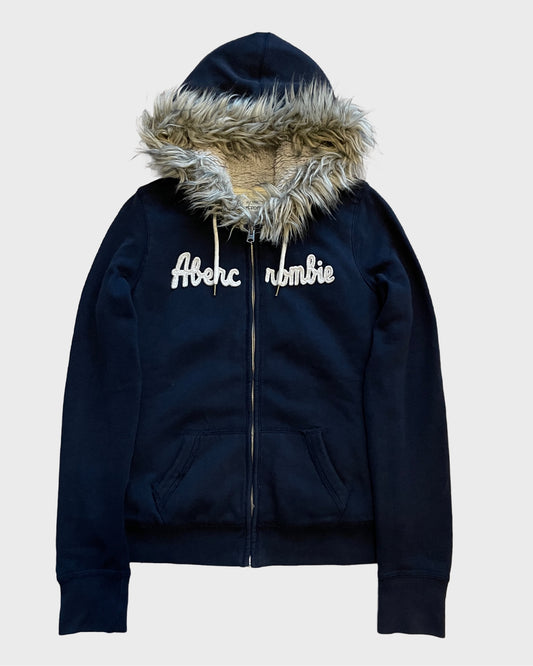 Vintage Abercrombie & Fitch Fur Zip Hoodie