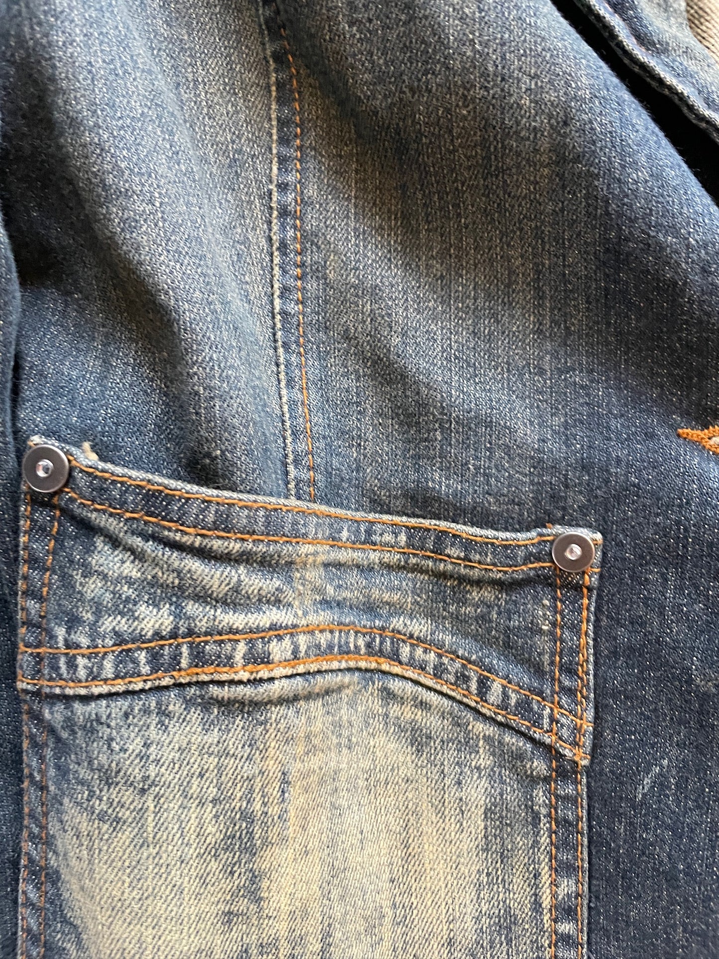 Vintage Studded Jeans Blazer