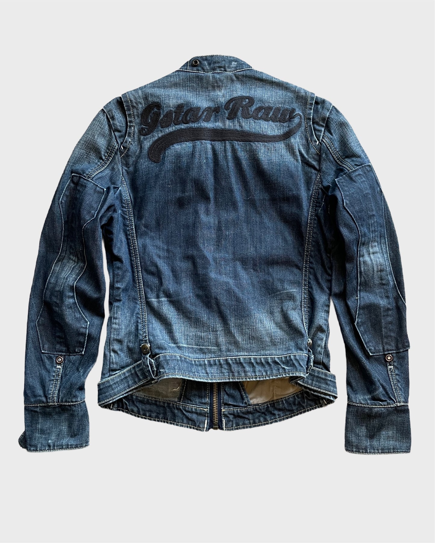 Vintage G-Star RAW Biker Denim Jacket