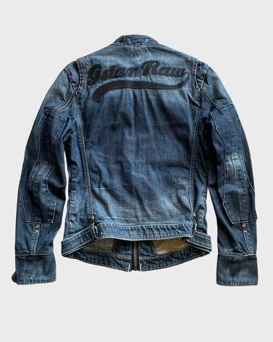 Vintage G-Star RAW Biker Denim Jacket
