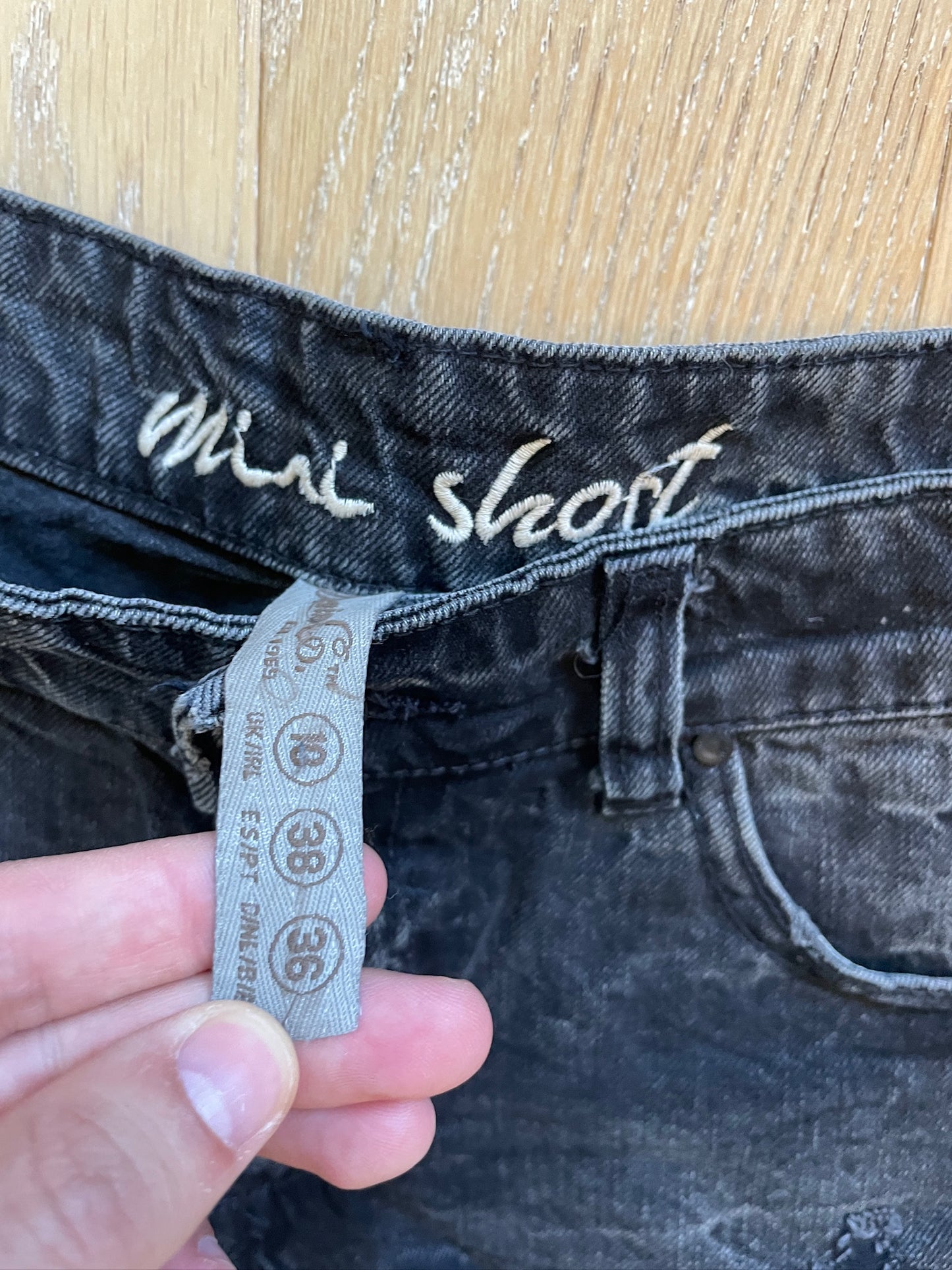 Vintage Plaid Jeans Shorts