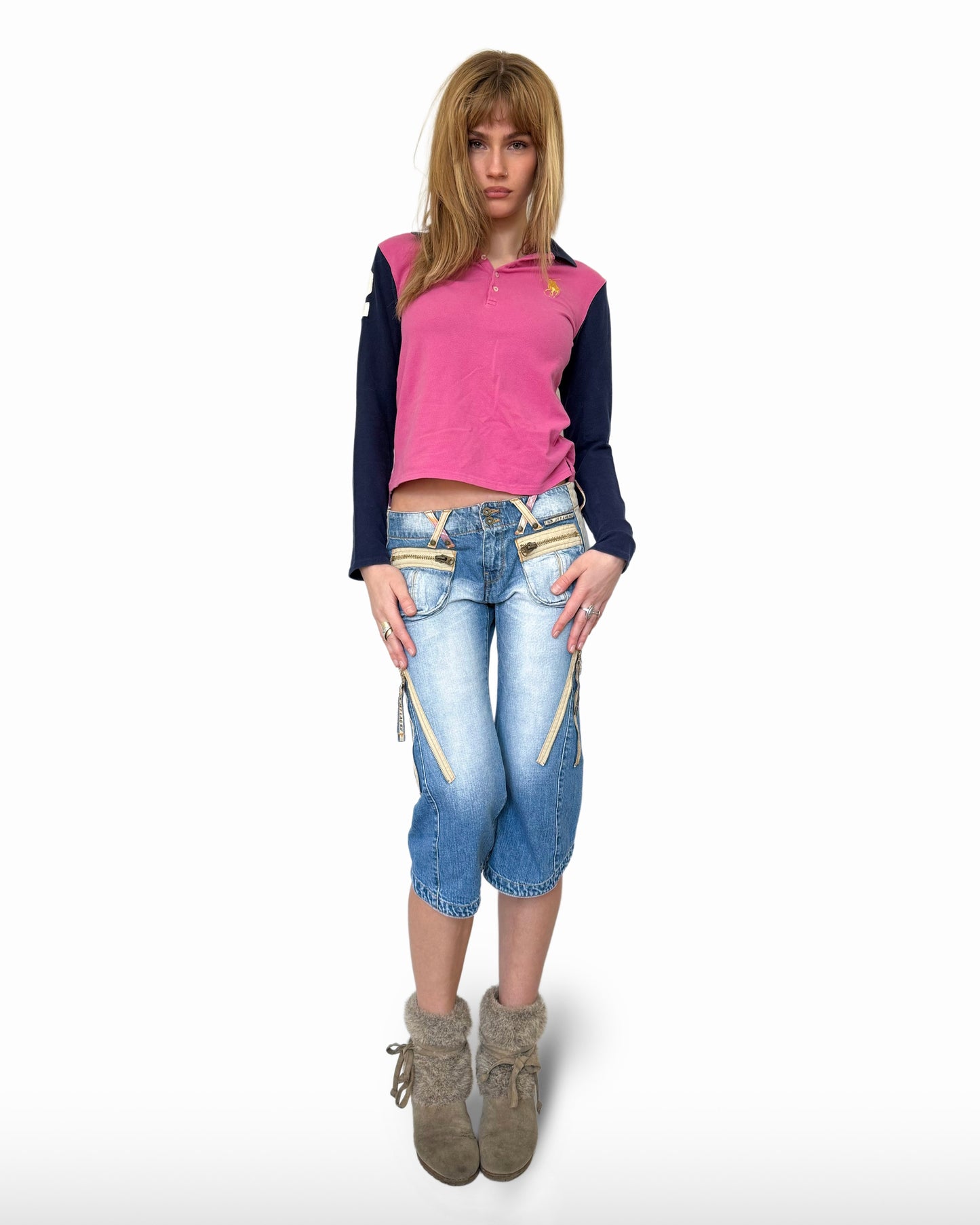 Vintage Jeans Capri Shorts