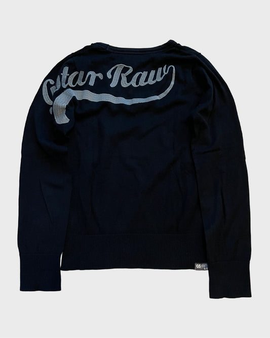 Vintage G-Star Embroidered Knit Sweater