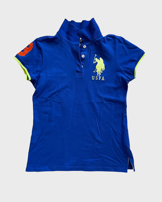 Vintage USPA Polo with Neon Accents