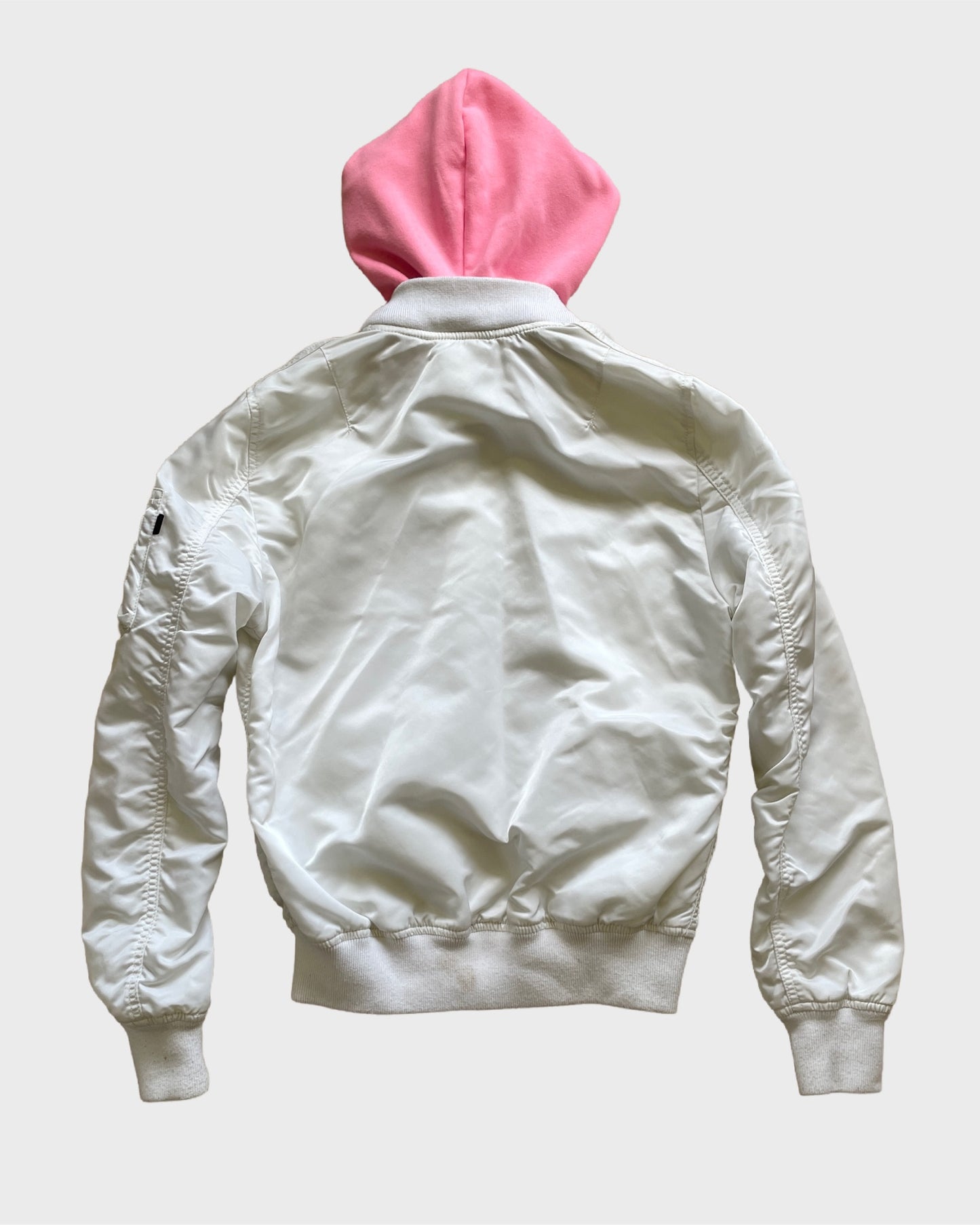 Vintage Hooded Alpha Industries Bomber Jacket