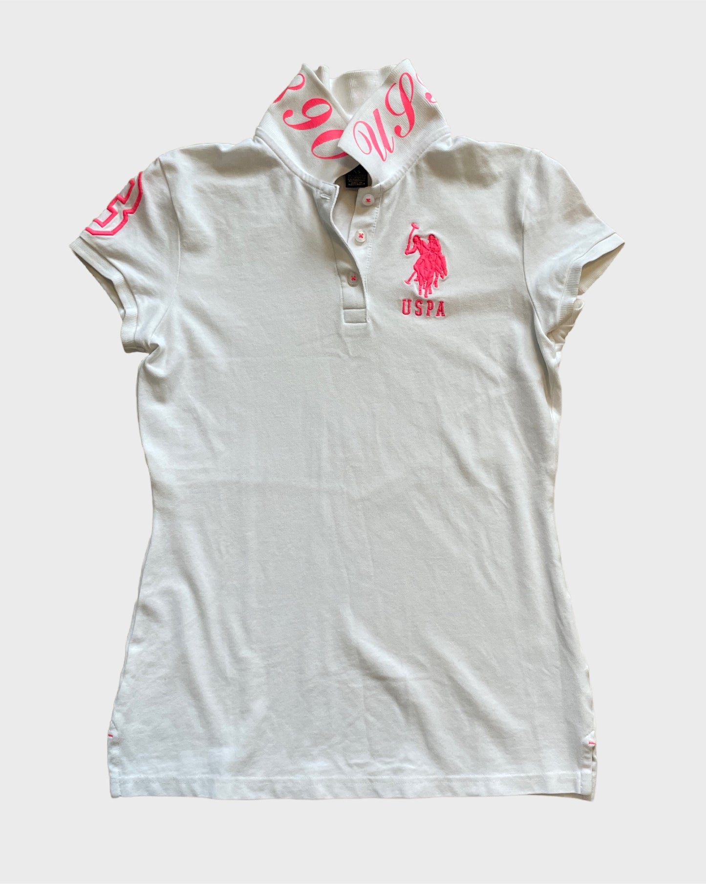 Vintage USPA Poloshirt with Collar Detail